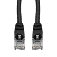Addon ADD-10FCAT6ASTP-BK 10FT BLACK CAT 6A SHIELDED PVC ETHERNET CABLE SNAGLESS EASY CLEAR BOOT RJ-45 M/M