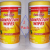 Radiance Disinfectant Wipes,75 Pack Lemon Scent. 2 pack