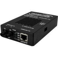 Transition Networks E-100BTX-FX-06-NA MEDIA CONVERTER - 100BASE-TX RJ-45 TO 100BASE-FX, MM ST, W/ -NA POWER SUPPLY