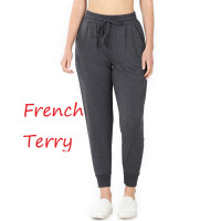 Women's French Terry Sweatpants, joggers, Workout Pants with Pockets elastic waistband