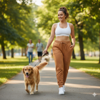 Women's Plus Size Melange Velboa Sweatpants, joggers, Workout Pants with Pockets elastic waistband