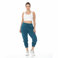 Women's Plus Size Sweatpants, joggers, Workout Pants with Pockets elastic waistband - Teal