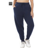 Women's Plus Size Sweatpants, joggers, Workout Pants with Pockets elastic waistband - Navy Blue