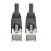 EATON TRIPP LITE SERIES CONNECTIVIT N262-001-AQ 1FT CAT6A PATCH CABLE SNAGLESS SHIELDED STP 10G POE AQUA M/M