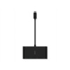 Belkin AVC004BK-BL THE FIVE-PORT ADAPTER SUPPORTS GIGABIT ETHERNET, USB-A 3.0, VGA, 4K HDMI, AND DA