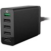 4xem 4XPOWER5USB 5PORT 40W 8AMP USBA WALL CHARGER BLACK