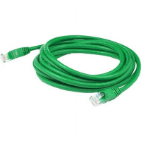 Addon ADD-7FCAT5E-GN ADDON 7FT GREEN CAT 5E PVC ETHERNET CABLE SNAGLESS BUBBLE BOOT RJ-45 M/M