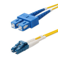 Addon ADD-SC-LC-30M9SMFP 30M LC (MALE) TO SC (MALE) YELLOW OS2 DUPLEX OFNP (PLENUM-RATED) FIBER PATCH CAB