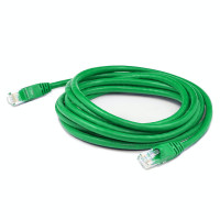 Addon ADD-15FCAT6A-GN ADDON 15FT GREEN CAT 6A PVC ETHERNET CABLE SNAGLESS BUBBLE BOOT RJ-45 M/M