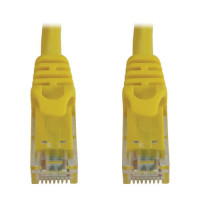 Addon ADD-15FCAT6A-YW ADDON 15FT YELLOW CAT 6A PVC ETHERNET CABLE SNAGLESS BUBBLE BOOT RJ-45 M/M