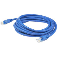 Addon ADD-150FCAT6A-BE 150FT BLUE CAT 6A PVC ETHERNET CABLE SNAGLESS BUBBLE BOOT RJ-45 M/M