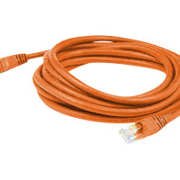 Addon ADD-5FCAT6A-OE ADDON 5FT ORANGE CAT 6A PVC ETHERNET CABLE SNAGLESS BUBBLE BOOT RJ-45 M/M