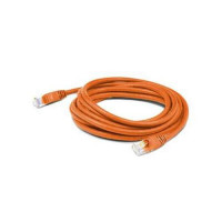 Addon ADD-3FCAT6A-OE 3FT ORANGE CAT 6A PVC ETHERNET CABLE SNAGLESS BUBBLE BOOT RJ-45 M/M