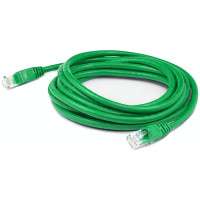 Addon ADD-7FCAT6-GN 7FT GREEN CAT 6 PVC ETHERNET CABLE SNAGLESS BUBBLE BOOT RJ-45 M/M