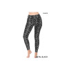 Snake Print Fleece Leggings Tan Black Thick and Warm fleece fabric