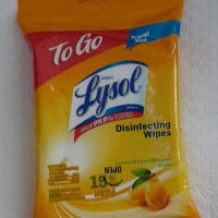 Lysol Disinfecting Wipes,- Travel Pack - 15ct - Lemon & Lime Blossom Scent