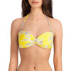 Gianni Bini Primary Paradise Knot Bandeau Bikini Top - Yellow - Removable Straps