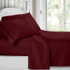 Egyptian Comfort 2200 4 Piece Bed Sheet Set Deep Pocket Bed Sheets Burgundy