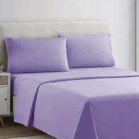 Egyptian Comfort 2200 4 Piece Bed Sheet Set Deep Pocket Bed Sheets Lavender