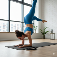 72"x24" 15mm Thick Yoga Mat Exercise Mat Fitness Mat with Carrying Strap Black