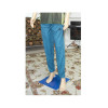 Casual Light Summer Pants for Men Joggers Sweatpants with zippered pockets Heather Blue