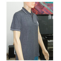 Men's Polo Shirt - Golf Shirt ,Short Sleeve Cotton Shirt with Collar Charcoal Gra