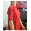 Men's Polo Shirt - Golf Shirt ,Short Sleeve Cotton Shirt with Collar Red