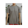 Basic Men's T-Shirt Round Neck Short Sleeve Cotton T-Shirt - Taupe