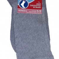 Women's Gray Diabetic Crew Socks Set of 3 Pairs