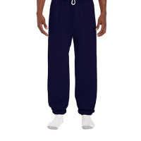 Gildan Sweatpants for men Navy Blue - Elasticized Cuffs elastic waistband wit