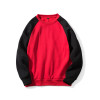 Heavy Blend Men's Crewneck Sweatshirt Long Sleeve Pullover Sweatshirt Color: Red & Black Sizes: S,M,L,XL