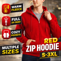 Men's Fleece Jacket Athletic Wear Full Zip Long Sleeve Hooded with Side Pockets