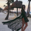 Black BOHO Beach Dress,Bikini cover up Long maxi robe swimwear Wrap Dress