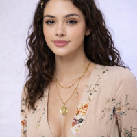 Chain strand Trio Necklace with Roman coin and faceted briolette accent - USA