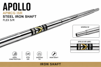 Apollo APMCG ISR Steel Shaft for Irons Flex S/R .355 Stepped Steel for Golf Club