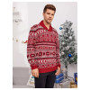 Red Christmas Sweater for Men
Knitted Sweater - Full Sleeve - Turndown Collar