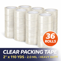 Clear Packing Tape 36 Rolls 2" x 110 Yards 330ft 2.0 Mil Shipping Tape Box Tape