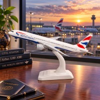 British Airways Airbus A380 Replica Toy Model with Stand Diecast Alloy with ABS plastic parts