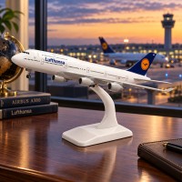 Lufthansa Airbus A380 Replica Toy Model with Stand Diecast Alloy with ABS plastic parts