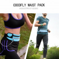 Light Belt Bag Waist Bag Fanny pack with water bottle holder Pink Blue Black