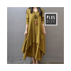 Double Layered Hem Maxi Dress Color: Olive Relaxed fit - BOHO style - Plus Size