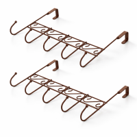 Over The Door Hanger (2-Pack) Door Organizer Hanger Clothes Hanger Rack 8.8" Tall