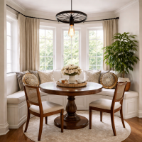 Rustic Single Bulb Wagon Wheel Chandelier Black Matte Finish Home Business