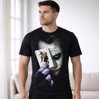 Men's Joker T-Shirt Graphic Print Tee Crew Neck - Short Sleeve - Fashion Tee - Size M - 3XL