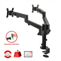 CE-MT3E11-S1 MULTI-ANGLE DUAL POLE ARM MONITOR DESK MOUNT