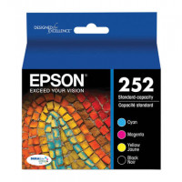Epson T252120-BCS T252 ULTRA BLACK AND COLOR COMBO PACK INK CARTRIDGES