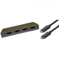 4xem 4XUSBCHUB09 USBC DOCK 4XHDMI USB3 PD 4K POWER DELIVERY