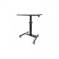 Startech STSCART2 MOBILE STANDING DESK ON WHEELS PORTABLE SIT STAND HEIGHT ADJ CART