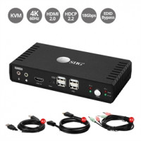 Siig CE-KV0811-S1 SIIG 2P HDMI 2.0 KVM SWITCH WITH USB 2.0