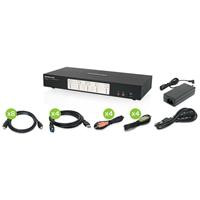Iogear GCS1944H 4-PORT 4K DUAL VIEW KVMP WITH HDMI TAA COMPLIANT